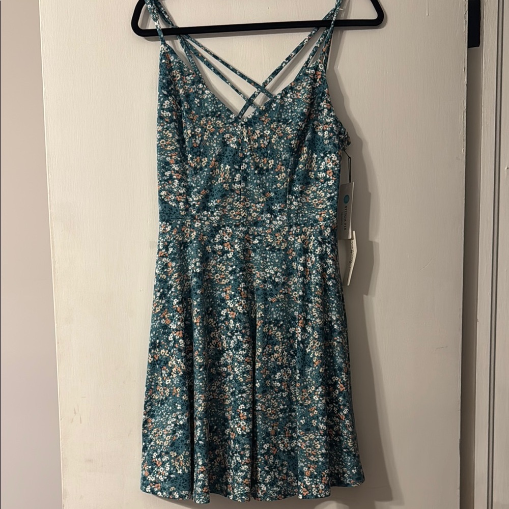 Floral Teal Dress by Nine Britton